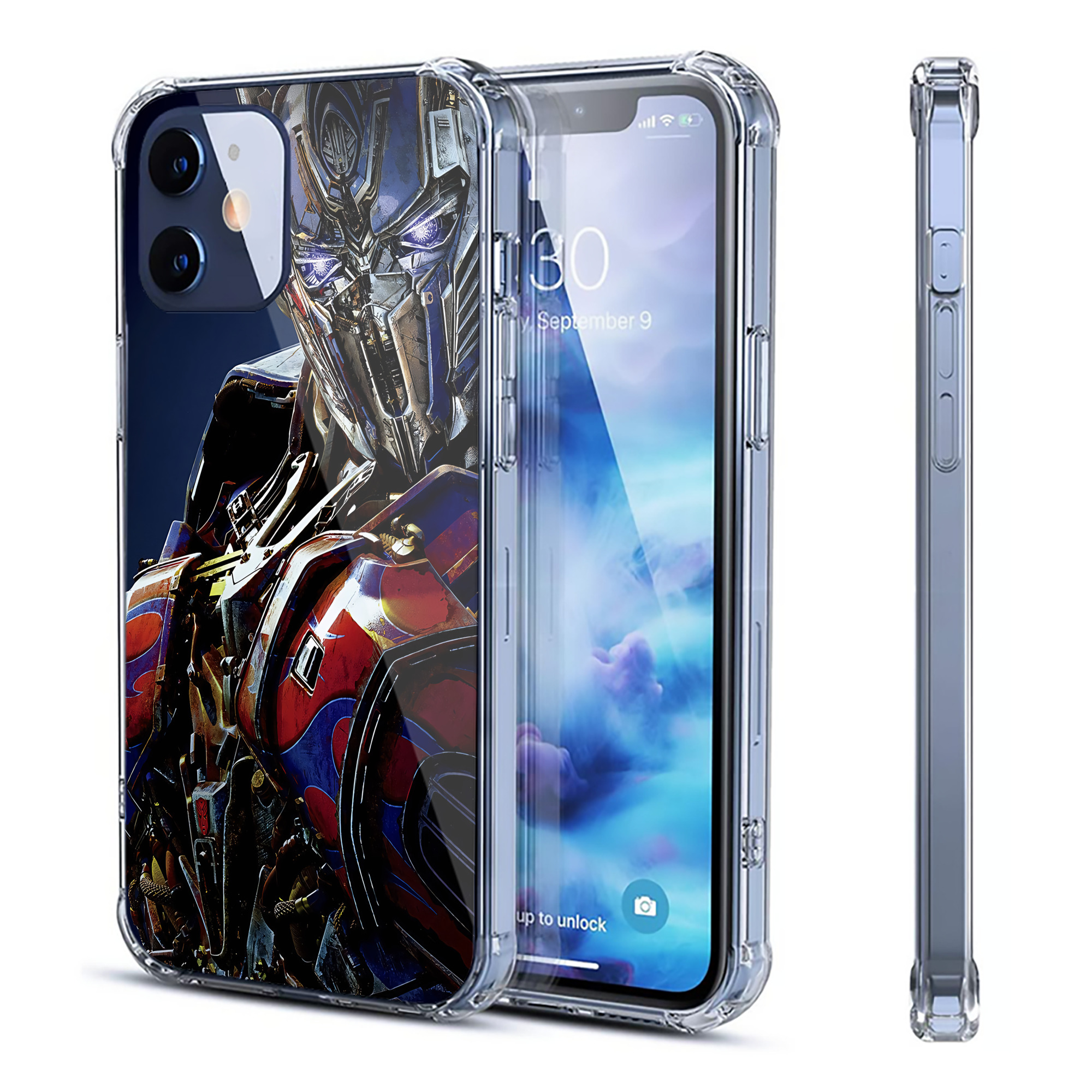 （画像用） Transformers トランスフォーマー 【iPhone 12シリーズ対応】透明スマホケース（クリアソフトケース）